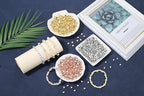 XIANNVXI 500PCS 6mm Heart Spacer Beads for Jewelry Making - Small Hole Loose Beads for DIY Bracelets, Necklaces & Earrings (Gold, Silver, Rose Gold) - color: Love 3 colors