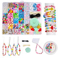 MYCUTEY DIY Phone Charm Making Kit with 657Pcs Colorful Pony,Letter,Football,Star,Flower Beads,Craft Supplies for Jewelry-Making,Necklace,Bracelet Personalized Name Making Gift for Women Kids Girls - color: Phone Charm Kit