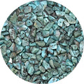 Larimar Pre Drilled Natural Crystals Crushed Chips Beads for Jewelry Making, DIY Handmade Healing Crystals (25 Inch Strand) - color: Larimar