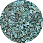 Larimar Pre Drilled Natural Crystals Crushed Chips Beads for Jewelry Making, DIY Handmade Healing Crystals (25 Inch Strand) - color: Larimar