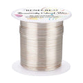 BENECREAT 20 Gauge 32 Yards Silver Jewelry Wire - Tarnish Resistant Beading & Wrapping Copper Wire for DIY Crafts - color: Silver, size: 20 Gauge