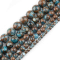 6mm Lake Blue Jade Natural Stone Beads Round Loose Beads for Jewelry Making Yochus DIY Beads Bracelet Necklace - color: Lake Blue Jade, size: 6mm