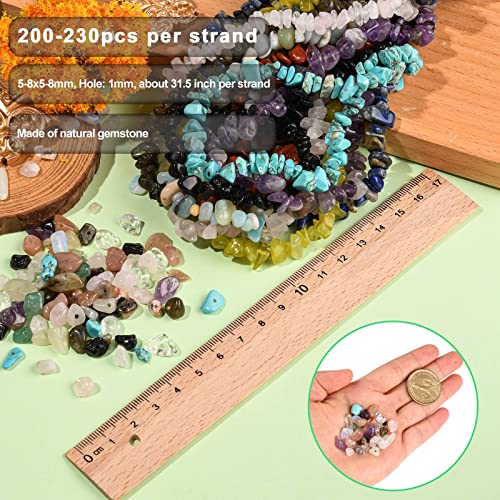 KitBeads 200-230pcs Clear Quartz Chip Beads: Natural Healing, Irregular Shaped, White Clear for Jewelry Making