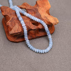 BONNY BOXX 1 Strand (150PCs) Natural 2 * 4mm Aquamarine Rondelle Beads, Natural Abacus Disk Stone Beads Loose Spacer Gemstone for DIY Bracelet Necklace Jewelry Making - color: Aquamarine, size: 2*4MM
