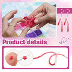TOAOB 1500pcs 3mm Pink Colors Opaque Seed Beads Kit Glass Round Small Spacer Beads with Beading Pin for DIY Beading Weaving Earrings Bracelets Necklaces Eyeglass Chain Art Crafts Jewelry Making - color: Pink Series