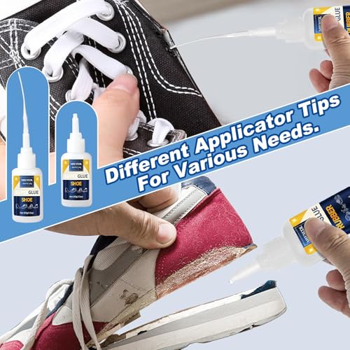 Meuvcol Shoe Glue,100g Super Glue for Shoe Heavy Duty, Clear Shoe Glue Sole Repair Kit, Waterproof Sneaker Glue for Rubber Soles, Boot, Leather, Heels, Tennis, Strong Boot Fix Glue, Insole Adhesive - size: 100g, style: Shoe Glue