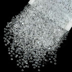 qiipii 10000PCS 2mm Small Transparent Resin Rhinestones Bulk SS6 Flatback Jelly Stones Clear Diamonds Gems Bling Charms for Nails Face Eyes Makeup Tumblers Bottles DIY Crafts Shoes Clothes Phones Book - color: Transparent, size: 2mm Bulk
