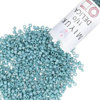 Miyuki Delica Seed Beads – Size 11/0 (1.6 mm), DB2315, Frost Opaque Glaze Rainbow Peacock, 7.2 g, Approx. 1440 Beads, Made in Japan - color: DB2315 - Frost Opaque Glaze Rainbow Peacock