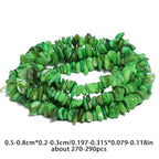 Chip Shell, 260pcs 5-8mm Irregular Shell Beads with Holes, Green Shell & Peridot Like Chip Beads for Jewelry Making - color: Green