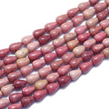 Craftdady 80pcs Teardrop Natural Rhodonite Stone Beads Polished Gemstone Loose Beads Healing Chakra Energy Crystal Beads 9x6mm for Bracelet Necklace Earring Jewelry Making - color: Rhodonite