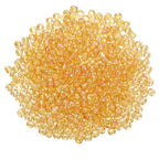 uxcell 2000 Pcs Glass Seed Beads Bulk, 3mm Mini Loose Glass Bugle Beads for DIY Earrings, Necklaces, Bracelets, Jewelry Making, Gold - color: Gold, size: 3mm