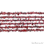 GM GemMartUSA Garnet Natural Raw Chip Beads Strands | Semi-Precious | AAA+ Quality 1 Strand 34” | DIY Bracelet Jewelry Making, Healing Crystal Craft| 4-6mm - Red Color Gemstones (CHGT-70001) - color: Garnet (CHGT-70001)
