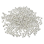 600 Pcs Silver Plated Smooth Round Metal Beads - Spacer, Crimp, Clamp End Stopper Beads 6 mm for Jewelry Making - color: Silver 6mm 600 Pcs
