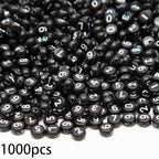 1000Pcs Acrylic Number Beads Round Number Round Beads 4x7mm Mixed Number Beads, for Jewelry Bracelets Necklaces Key Chains Making (Black White) - color: Black White