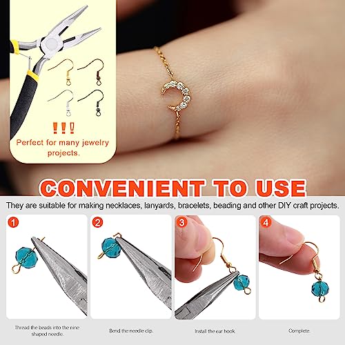Tanstic Jewelry Making Kit, 951 Pcs with Tools, Pliers, Wires, Findings, Storage Bag for Jewelry Repair and Beading
