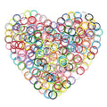 TOAOB 200pcs Multicolour Jump Rings 10mm Open Jump Rings Connectors for Keychains Earrings Necklace Jewelry Making - size: 10mm