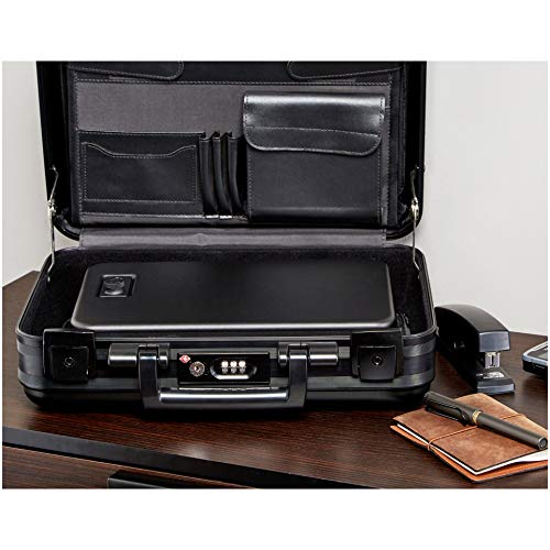Amazon Basics Portable Security Case Lock Box Safe with Combination Lock for Documents, Valuables and Personal Items, XXL, Black - size: Xxl