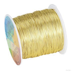 203 Feet Tarnish Resistant Copper Wires 24 Gauge/0.5mm Jewelry Craft Wires Beading Wire for Jewelry Making, Wire Wrapping and Crafting (Light Gold) - color: Light Gold, size: 24 Gauge