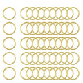 uxcell 50Pcs Open Jump Rings, 15mm/0.59" OD Brass Jump Ring Connectors 1.5mm Thick O Rings for Necklaces Bracelet Jewelry Making Keychain DIY Craft, Gold Tone - size: 15mmx1.5mm