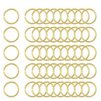 uxcell 50Pcs Open Jump Rings, 15mm/0.59" OD Brass Jump Ring Connectors 1.5mm Thick O Rings for Necklaces Bracelet Jewelry Making Keychain DIY Craft, Gold Tone - size: 15mmx1.5mm