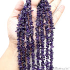 GM GemMartUSA Amethyst Natural Raw Chip Beads Strands | Semi-Precious | AAA+ Quality 1 Strand 34” | DIY Bracelet Jewelry Making, Healing Crystal Craft| 4-6mm - Purple Color Gemstones (CHAA-70001) - color: Amethyst (CHAA-70001)
