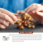 uxcell 500 Pcs Tube Crimp Beads, 2x2mm Copper Crimp Beads End Stopper Beads Tiny Loose Spacer Beads for Earrings Necklaces Bracelets Pendant DIY Crafts, Silver - color: Silver, size: 1.6 mm