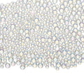 Iridescent Glass Tiny Bubble Beads, 0.4-3mm 20g No Hole Micro Mini Round Clear Water Droplets Beads - Applications: for Resin Filler, Nail Art, Dollhouse Bath Tub, 2-Pieces - color: Iridescent Clear, size: φ0.4-3mm