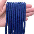 10 Strands Clay Bead, Heishi Beads for Bracelet Stack, Earth Tone Clay Beads for Adults, Flat Beads Kit for Friendship Bracelets, Neutral Beads Bracelet Making Kit(Navy) - color: Navy