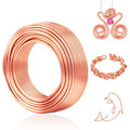 Aluminum Wire, Anezus 9 Gauge Craft Bendable Armature Thick Wire for Wreath, Jewelry Making, Gardening, Sculpting, Cosplay Props (Copper, 3 mm) - style: Copper