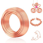 Aluminum Wire, Anezus 9 Gauge Craft Bendable Armature Thick Wire for Wreath, Jewelry Making, Gardening, Sculpting, Cosplay Props (Copper, 3 mm) - style: Copper