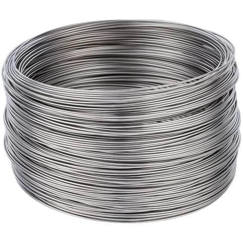 CREATCABIN 200 Loops Jewelry Memory Wire Stainless Steel Bracelet Wire Metal Silver Wrapping Beadable Round Circle 6.5cm/2.56 Inch Memory Loops Rings for Beading Bracelet Jewelry DIY Making Projects