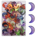 INSPIRELLE 100pcs Moon Crescent Crystal Glass Tiny Hanging Beads for Jewelry Making and DIY Craft Accessories (Mixed, 11 * 16mm) - color: Moons