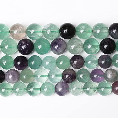 90pcs 4mm Natural Stone Beads Fluorite Gemstone Round Loose Beads for Jewelry Making DIY Bracelet Necklace 15"(Green Fluorite, 4mm) - color: Green Fluorite, size: 4mm