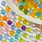 20mm Acrylic Beads 100pcs Chunky Bubblegum Bead Bulk Mixed Color Opaque Beads for DIY Bead Pen (Transparent Polyhedra) - color: Transparent polyhedra