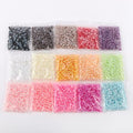 2500pcs 6mm Half Round Pearl Beads Mixed 15 Colors Cabochon Flatback Gem DIY Scrapbooking Shoes Phone Nail Art Making Crafts Material - size: 6mm 2500pcs