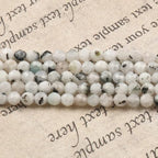Song Xi 120pcs 3mm Natural Blackpoint Moonstone Gemstone Beads Faceted Round Loose Stone Beads for Jewelry Making (1 Strand) - color: Blackpoint Moonstone, size: 2.8-3.3mm