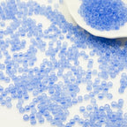 3mm Frosted Glass Beads Bulk, 2000 Pcs Jewelry Making Beads for Friendship Bracelet, Pendants, Key Chains, Necklaces, Hairpins (Royal Blue) - color: Royal Blue, size: 3mm