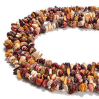 7-8mm Natural Mookaite Gemstone Chips Loose Beads Semi Precious for Jewelry Making DIY Handmade Craft Supplies 1 Strand per Bag Approxi 34" - color: Mookaite Chips