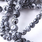 Black Peacock Turquoise Stone Beads for Jewelry Making DIY Bracelet Necklace Gemstone Round Crystal 1 Strand e 1 Strand 15.5inch 45PCS 8MM - color: Black Peacock Turquoise, size: 8MM