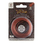The Beadsmith Square Craft Wire - Medium Temper Beading Wire, Antique Copper Color, 21 Gauge, 7 Yards - color: Antique Copper, size: 21 Gauge, 7 Yard Coil