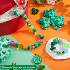 Watersay 12 Pcs 3D Silicone Focal Beads Pens Beads Bulk for Keychain DIY Crafts Necklace Bracelet Phone Chain Charms Jewelry Making (St. Patrick's Day) - style: St. Patrick's Day