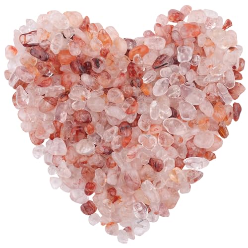400pcs Natural Chip Stone Beads for Jewelry Making Red Hematoid 5-8mm Irregular Gemstones Healing Crystal Loose Rocks Bead Hole Drilled for Ring Earrings Necklace Bracelet Making DIY Art Crafts - color: Red Hematoid (2 Strands-62")
