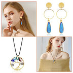 60pcs Earrings Beading Hoop 30mm Round Earrings Findings Round Beading Hoop Open Bezel Pendant Frame Hypoallergenic Earring Beadings Hoops for Jewelry Making DIY Crafts Art Creation Gift(Gold) - color: 60pcs;30mm;Gold