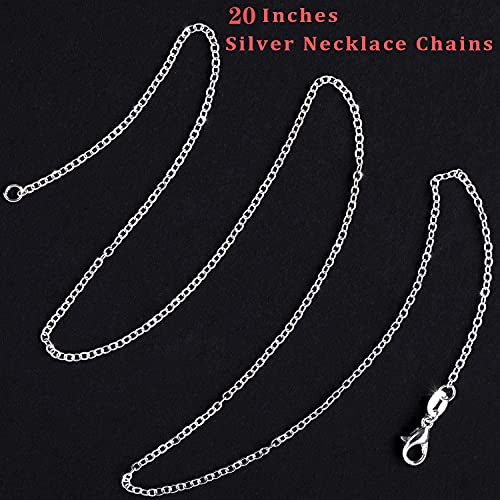 50 Pack Silver Plated Necklace Chains Bulk, Cable Chain Pack for Jewellery Making - color: Gold, size: 20 Inch