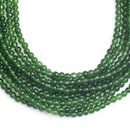 GEM-Inside Natural 4mm Green Taiwan Jade Gemstone Loose Beads Round Crystal Energy Stone Power for Jewelry Making 15" - color: Green Taiwan Jade, size: 4mm