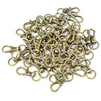 Swivel Clasps Lanyard Snap Hook,cnomg Metal Swivel Lanyard Snap Hook Lobster Claw Clasp (Bronze) - color: Bronze, size: 1.2 inches