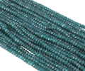 Perlin Agate & Jasper Gemstone Strand Beads 4 mm Rondelle 110 Pieces Jewellery Beads Semi-Precious Stone for Jewellery Necklace Bracelet Earrings (Indian Sapphire) - color: Indian Sapphire