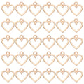 PATIKIL Heart Charm, 100Pcs Mini Heart Circle Pendant Charm Bulk for Jewelry Making Earrings Necklace Wedding Crafts - color: Rose Gold