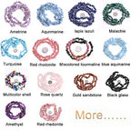 GEM-Inside Chalcedony Chips Natural 7-8MM Gemstone for Bracelet Necklace Earrings Jewelry Making Crafts Design Wholesale Loose Beads 34" - color: Chalcedony