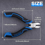 SPEEDWOX 4-Inch Mini Diagonal Cutting Pliers for Jewelry Making Mini Diagonal Pliers Wire Cutters Jewelry Plier Side Cutters Plier Flush Cut Wire for Cutting Wires Ties Guitar Strings - style: Diagonal Cutting Pliers